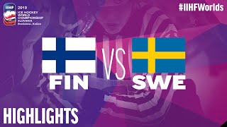 Finland vs Sweden  Quarterfinal  Game Highlights  IIHFWorlds 2019 [upl. by Ahsitauq]