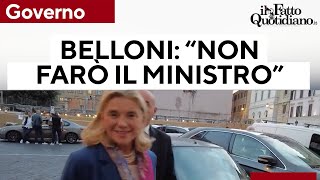 Governo Elisabetta Belloni quotNon farò il ministroquot E non risponde su contatti con Meloni [upl. by Alyehc]