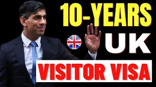 UK 10 Years Visitor Visa 2024 New Rules Announced UK Tourist Visa Update 2024 [upl. by Chemush248]