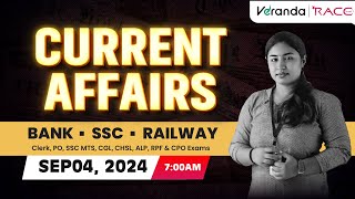 Daily Current Affairs LIVE  04 September  Session By Shruthi  Veranda Race Malayalam [upl. by Lette]