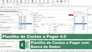 Planilha de Gestão Financeira com BD 40 Excel [upl. by Moreland752]