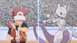 Pokémon Battle USUM Red Vs Mewtwo Mewtwo Returns [upl. by Lynnett]