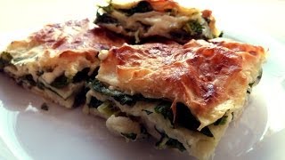 Türkisches Börek Rezept  Shafskäse und Spinat [upl. by Eiuqcaj]