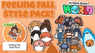 Feeling Fall Style Pack New Update  Toca Boca World OUT NOW [upl. by Washko363]