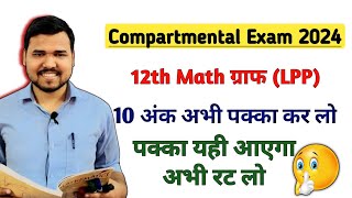 12th Math Graphग्राफ  LPP Class 12 math  Compartmental Exam 2024 Bihar Board [upl. by Zelle]