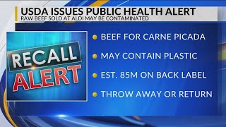 Recall issued for beef at Aldi stores nationwide [upl. by Hsepid]