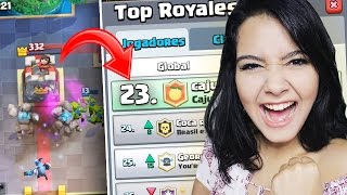 CHEGUEI ENTRE OS 25 MELHORES COM ESSE DECK NO CLASH ROYALE [upl. by Narda611]