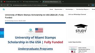 100 Fully Funded Scholarship For International Students in The USA For Bachelors Degree [upl. by Olag]