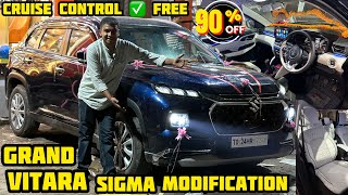 Grand Vitara Base Model Modification✅Cruise Control Activated amp Free✅90 Discount on Genuine Parts [upl. by Aromat]