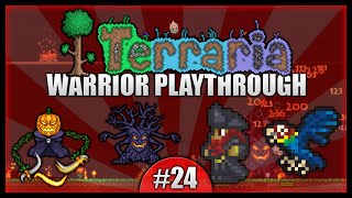 Lets Play Terraria 124  Warrior Class Playthrough  Pesky Pirates amp Pumpkings Episode 24 [upl. by Elatnahc]