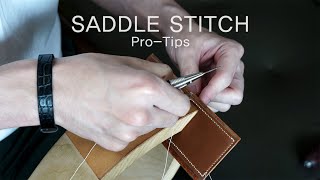 Saddle stitching tips for beginners  pros in 15min [upl. by Eycal]