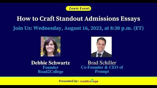 How to Craft Standout Admissions Essays [upl. by Shiri]