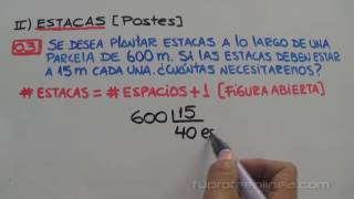 PROBLEMAS SOBRE CORTES ESTACAS Y PASTILLAS [upl. by Priebe]