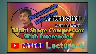 Multi stage Compressor PV diagram [upl. by Ameline977]