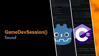 GameDevSession6  Sound in Godot 4 C [upl. by Gibe]