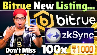 ZKsync crypto explain  ZKsync coin Bitrue Exchange listing  ZKsync explain  New crypto coin 2024 [upl. by Yraccaz]