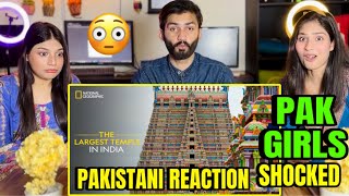 PAKISTANI REACTION ON THE LARGEST TEMPLE IN INDIA 🇮🇳  IT HAPPENS ONLY IN INDIA  PAK GIRLS [upl. by Adalbert]