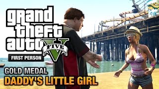 GTA 5  Mission 7  Daddys Little Girl First Person Gold Medal Guide  PS4 [upl. by Yennej]