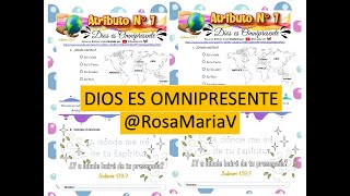 ATRIBUTO DIOS ES OMNIPRESENTE clase biblica de los atributos de Dios para niños cristianos [upl. by Irotal]