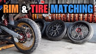 Matching tires to your motorcycles rims  4 examples from good to bad [upl. by Ainekahs949]