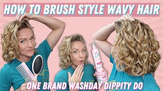 The Quickest And Easiest Way To Brush And Style Your Wavy Curly Hair [upl. by Madelina86]