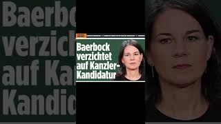 Annalena Baerbock verzichtet auf KanzlerKandidatur  EILMELDUNG  leider rückt Habeck nach [upl. by Arimay]