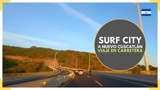 Viaje desde SURF CITY hasta NUEVO CUSCATLAN al atardecer  EL SALVADOR 2023 [upl. by Ellehsyt]