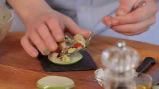 Recette de Tartare de langoustines Pomme et avocats avec Pavillon de France [upl. by Einad651]