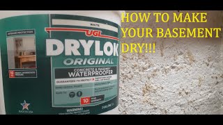 How to Stop Water Seepage in Basement Walls amp Painting Concrete Floor [upl. by Indys]