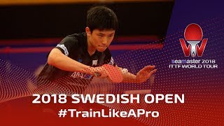 Tomokazu Harimoto amp Yuto Kizukuri Training  2018 ITTF World Tour Swedish Open [upl. by Lorenza103]