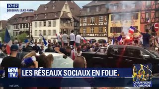 Clapping klaxons chants… vos images de célébrations partout en France après la victoire des Bleus [upl. by Christenson]