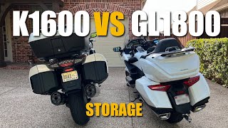 BMW K1600 GTL vs Honda Goldwing 2018 Storage Capacity  Cruisemans Reviews [upl. by Waldack]