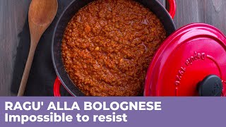 How to prepare RAGU ALLA BOLOGNESE  Traditional Italian recipe [upl. by Binnings]