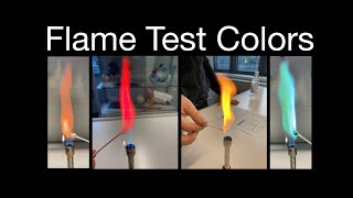 Flame Test Colors [upl. by Ramled]