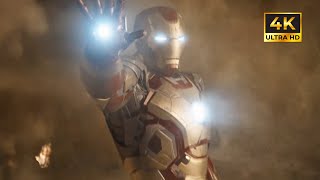 Mark 42 Suit up scene  Malibu Mansion Attack  Iron Man 3  4K ultra HD ironman [upl. by Aissak220]