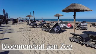 Strandwandeling Bloemendaal aan Zee 2022  4K [upl. by Benkley]