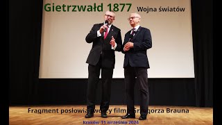 Posłowie Grzegorza Brauna po krakowskim pokazie filmu Gietrzwałd 1877 Wojna Światów  15092024 [upl. by At]