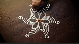 3 2 Rangoli Designs 🌺Simple Rangoli Designs🌺Rangoli idea 🌺Easy Rangoli Designs [upl. by Entsirhc]