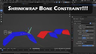 Shrinkwrap Bone Constraint Blender [upl. by Shull]