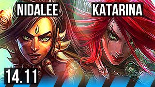 NIDALEE vs KATARINA MID  1216 2400 games Legendary  EUW Master  1411 [upl. by Nerot]