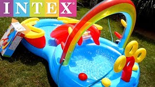 Intex Rainbow Ring Inflatable Play Center Pool Setup Tutorial [upl. by Seligmann47]