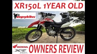 HONDA XR150L 1 YEAR OLD REVIEW ANGRYBIKES [upl. by Mullane]