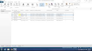 Export Address Book Contacts in Outlook 2013 [upl. by Averyl]