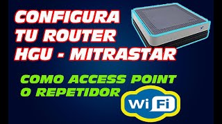 CONFIGURE ROUTER HGU MITRASTAR GPT 2741GNAC  ACCESS POINT AS✅ [upl. by Annodam]