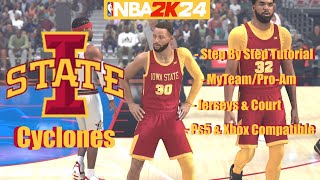 NBA 2k24  Best MyTeamProAm Jerseys  Iowa State Cyclones [upl. by Eelnyl]