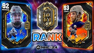 RANKING NHL24 TOTY CARDS AFTER I USED THEM ALL [upl. by Nnairac]