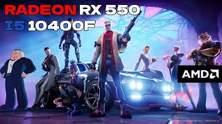 RX 550 4GB  FORTNITE CHAPTER 5  1080p BENCHMARK [upl. by Ojillib840]