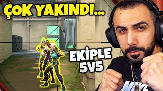 DENGELER ALT ÜST OLDU EKİPLE 5v5 VALORANT  Barış Can [upl. by Laekim192]