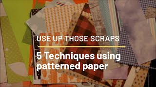 5 Techniques to use Patterned Paper in Cardmaking  Collab with Rise and Procraftinate [upl. by Lewes]