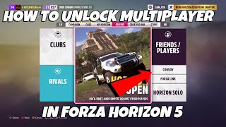 How To Unlock Multiplayer In Forza Horizon 5 [upl. by Enicnarf631]